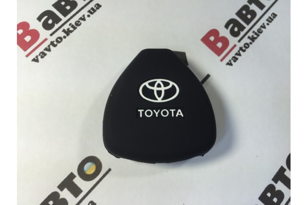 Чехол силиконовый ключа для Toyota Corolla, Hilux, Rav4, Prius, Camry, Land Cruiser Prado
